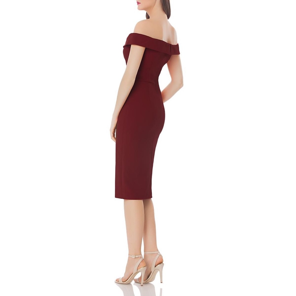 JS COLLECTIONS Off-The-Shoulder Sheath Dress - Picture 2 of 7